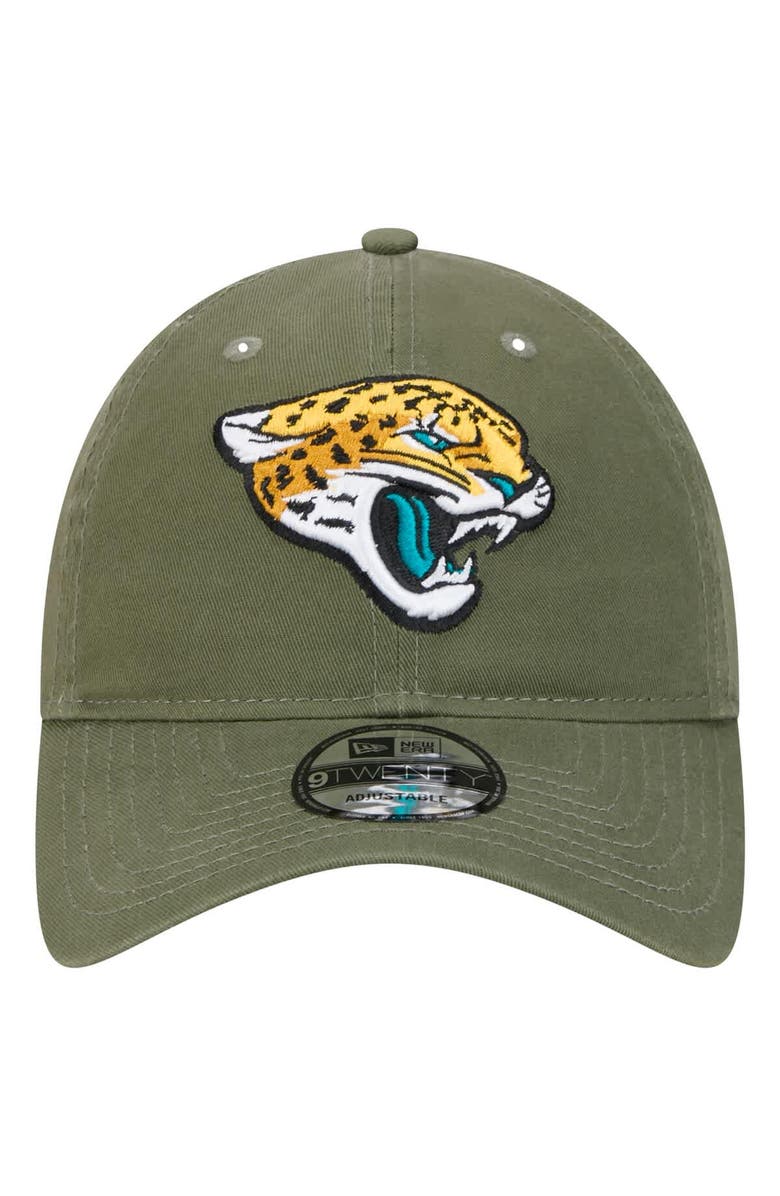 New Era Men's New Era Olive Jacksonville Jaguars Main 9TWENTY Adjustable Hat, Alternate, color, 