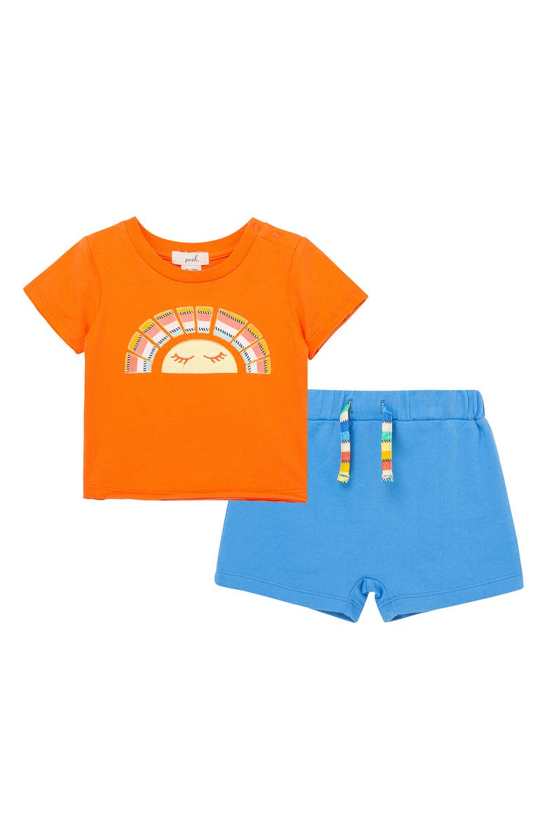 Peek Essentials Sun Cotton T-shirt & Shorts Set, Main, color,