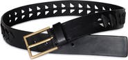 AllSaints Triangle Slice Leather Belt