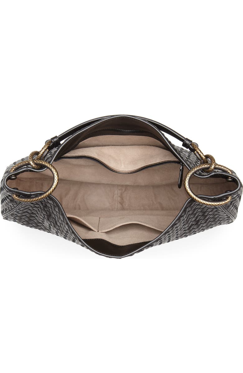 Bottega Veneta Large Loop Woven Leather Hobo, Alternate, color,