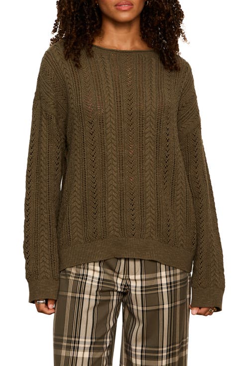 Cable Stitch Cotton Sweater