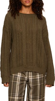 Sanctuary Cable Stitch Cotton Sweater