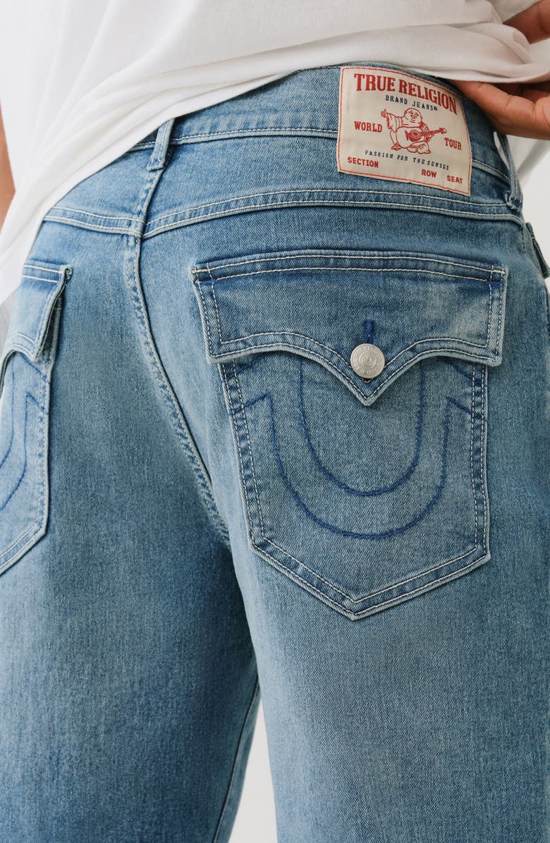 True Religion Geno Flap Pocket Slim Fit Jeans, Alternate, color, Light Idyllic