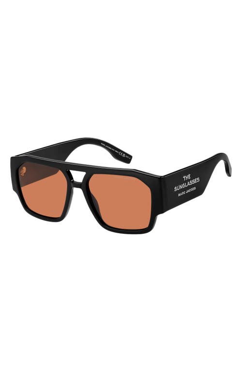 Marc Jacobs Geometric-frame Sunglasses In Black
