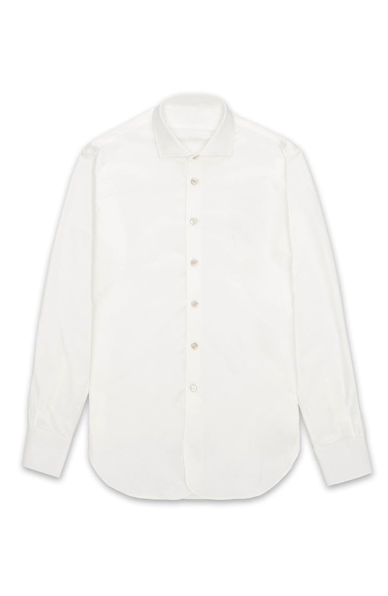Fortela Oxford Cotton Shirt, Main, color, White