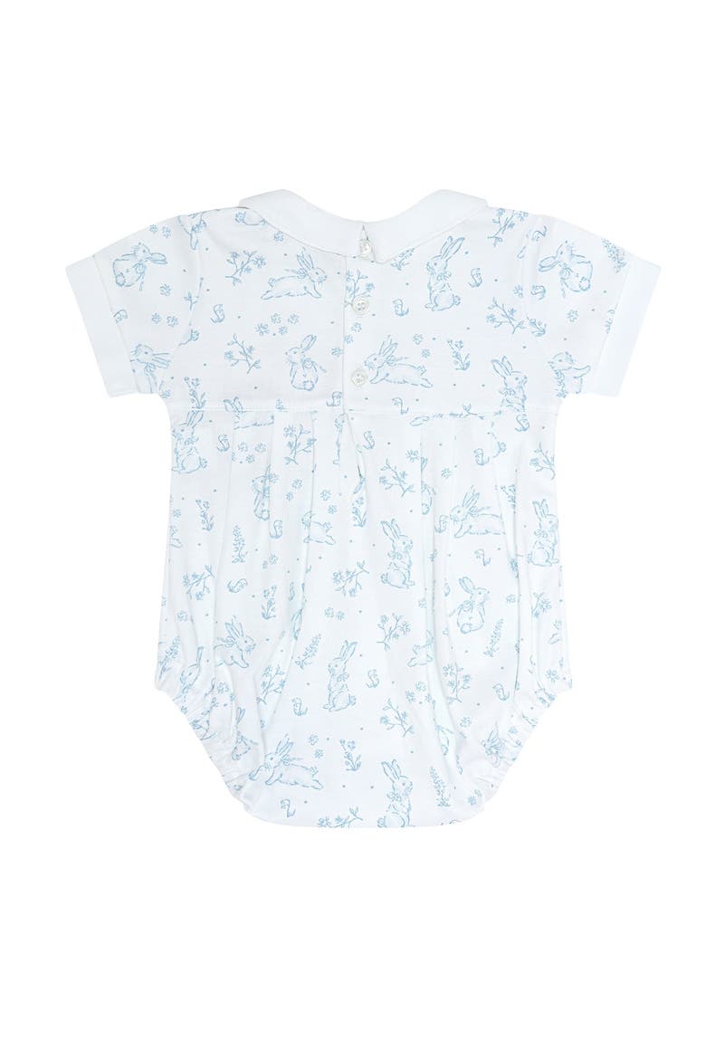 Blue Bunny Toile Bubble - Baby, Alternate, color, Blue