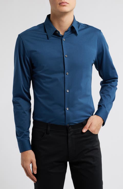 Sylvain ND Structure Knit Button-Up Shirt