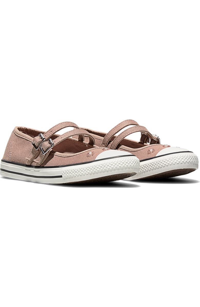 Converse Chuck Taylor<sup>®</sup> All Star<sup>®</sup> Dainty Mary Jane Sneaker, Main, color, Dried Earth/ Egret/ Black