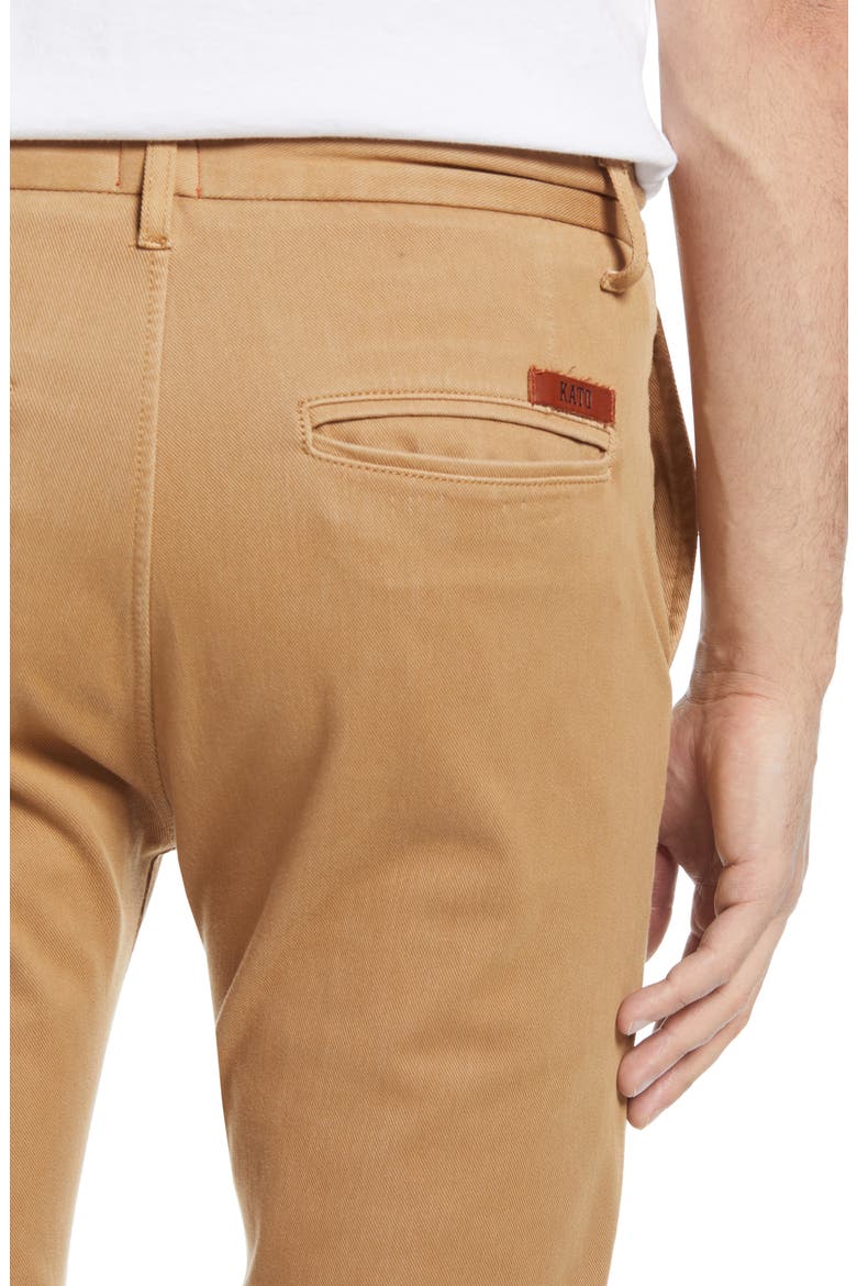 Denit Slim Fit Chinos, Alternate, color, KHAKI