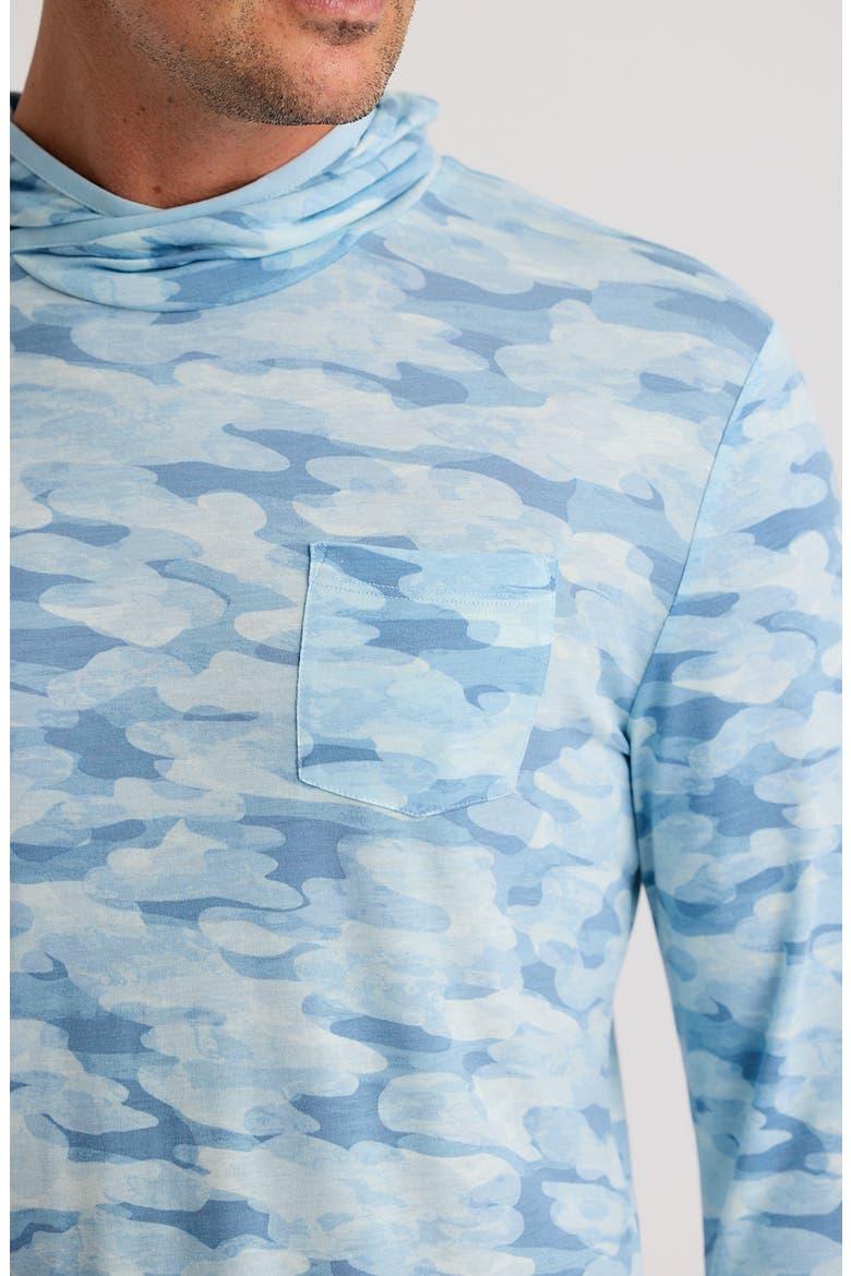 Camouflage Lightweight UPF 20+ Hoodie, Alternate, color, SEASMOKE CAMO SURF BLUE