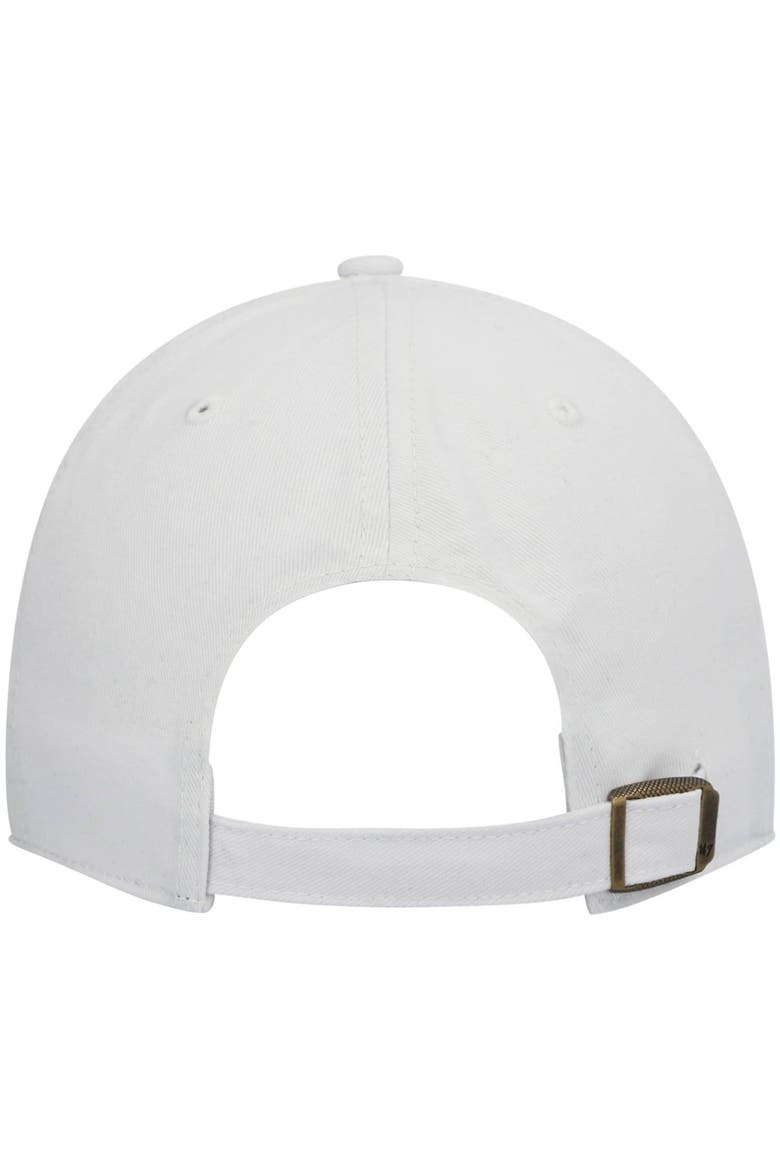 Women's '47 White Carolina Panthers Miata Clean Up Logo Adjustable Hat, Alternate, color, White