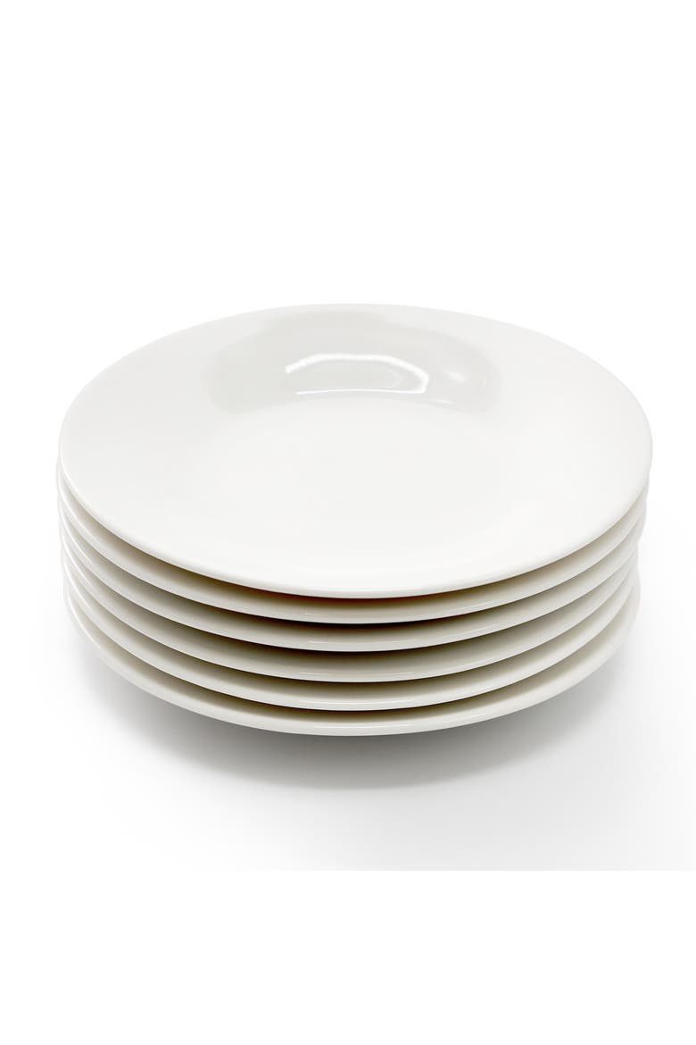 Aspin 12 Piece 2.5 Ounce Porcelain Espresso Cup Set  with Saucers, Alternate, color, White