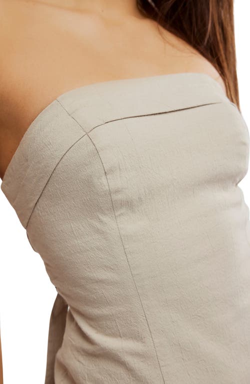 Free People Lora Tube Top In Pumice Stone