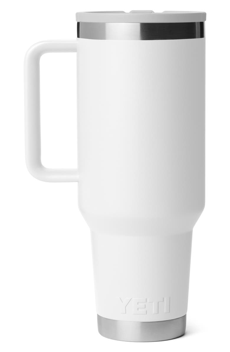 YETI Rambler 40-Ounce Travel Straw Mug, Alternate, color, White