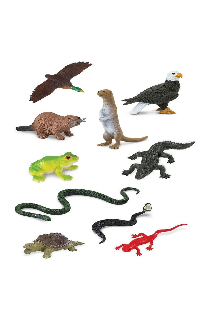 Kaplan Early Learning Company Animals from Across the Land Mini Set, Alternate, color, Multicolored