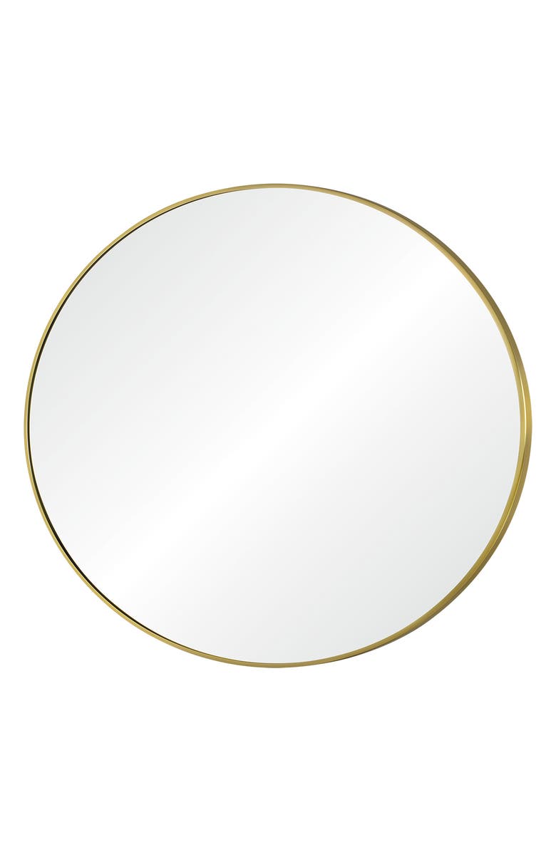 Renwil Grady Round Mirror, Alternate, color, Satin Brass