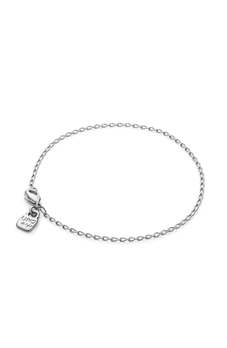 UNODE50 Oval Link Charm Bracelet, Alternate, color, Silver