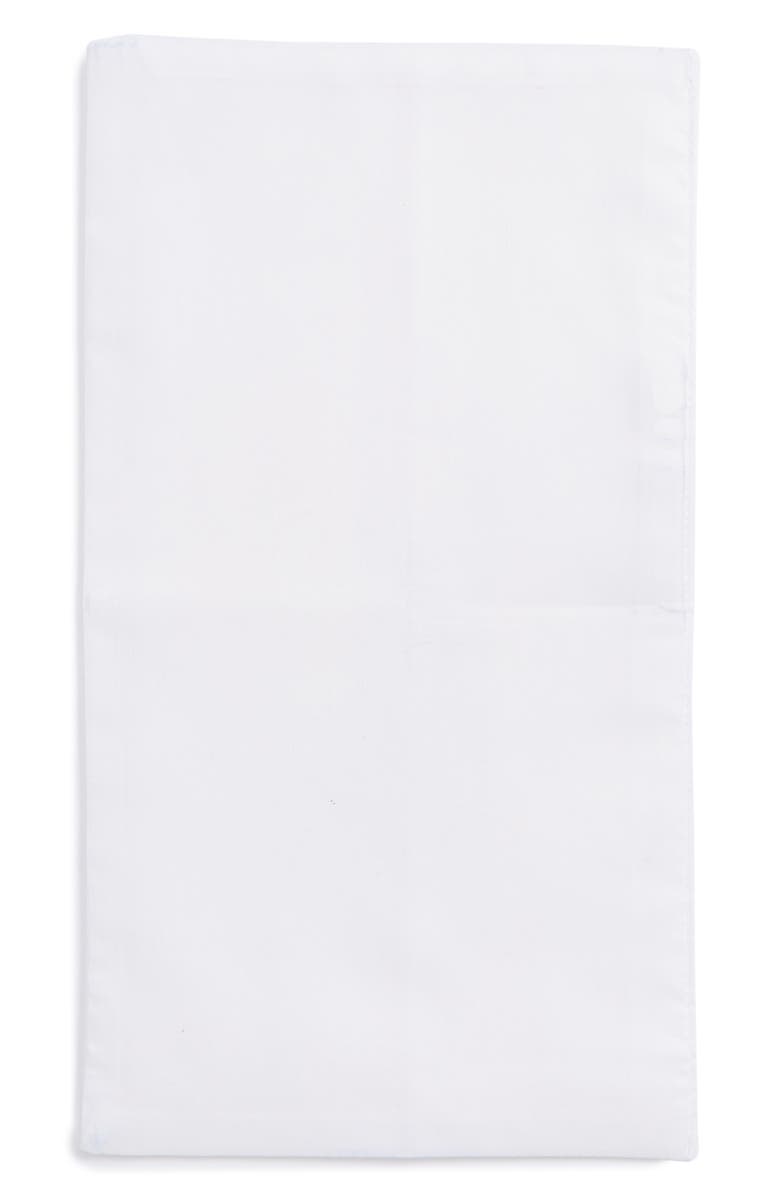 Nordstrom Men's Shop The Perfect Pre-Folded Pocket Square, Alternate, color, White