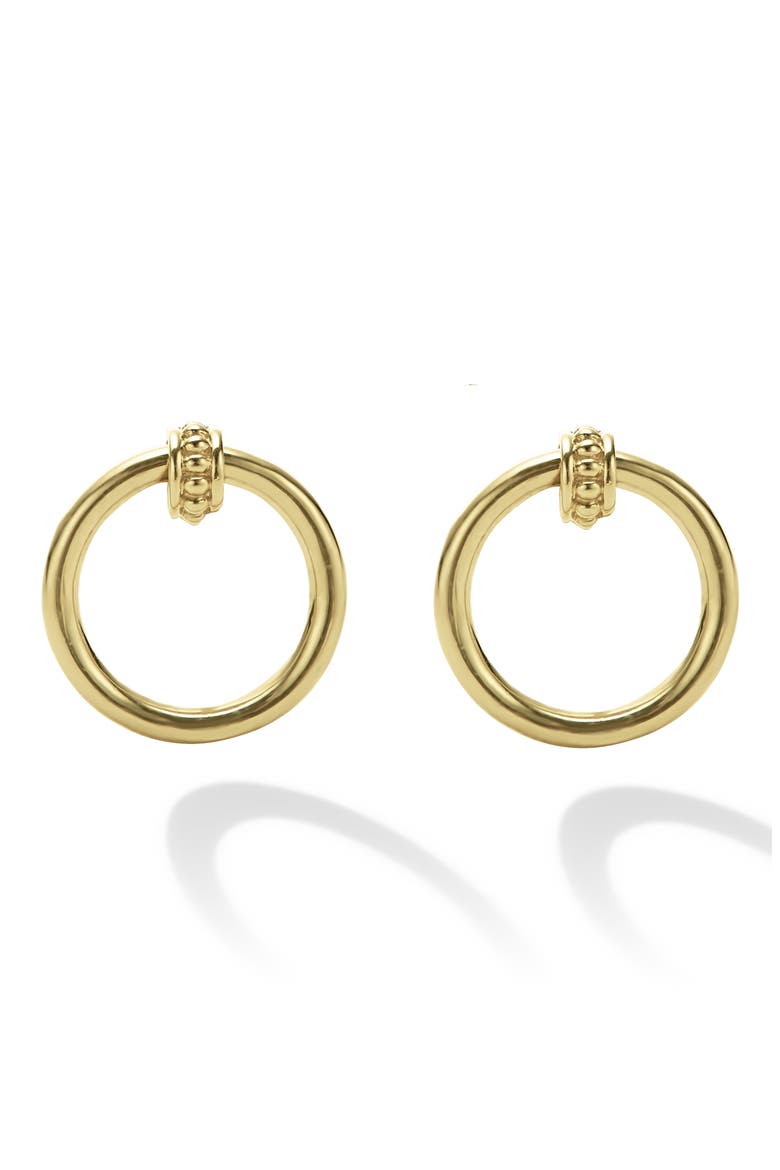 Meridan Frontal Hoop Earrings, Alternate, color, GOLD