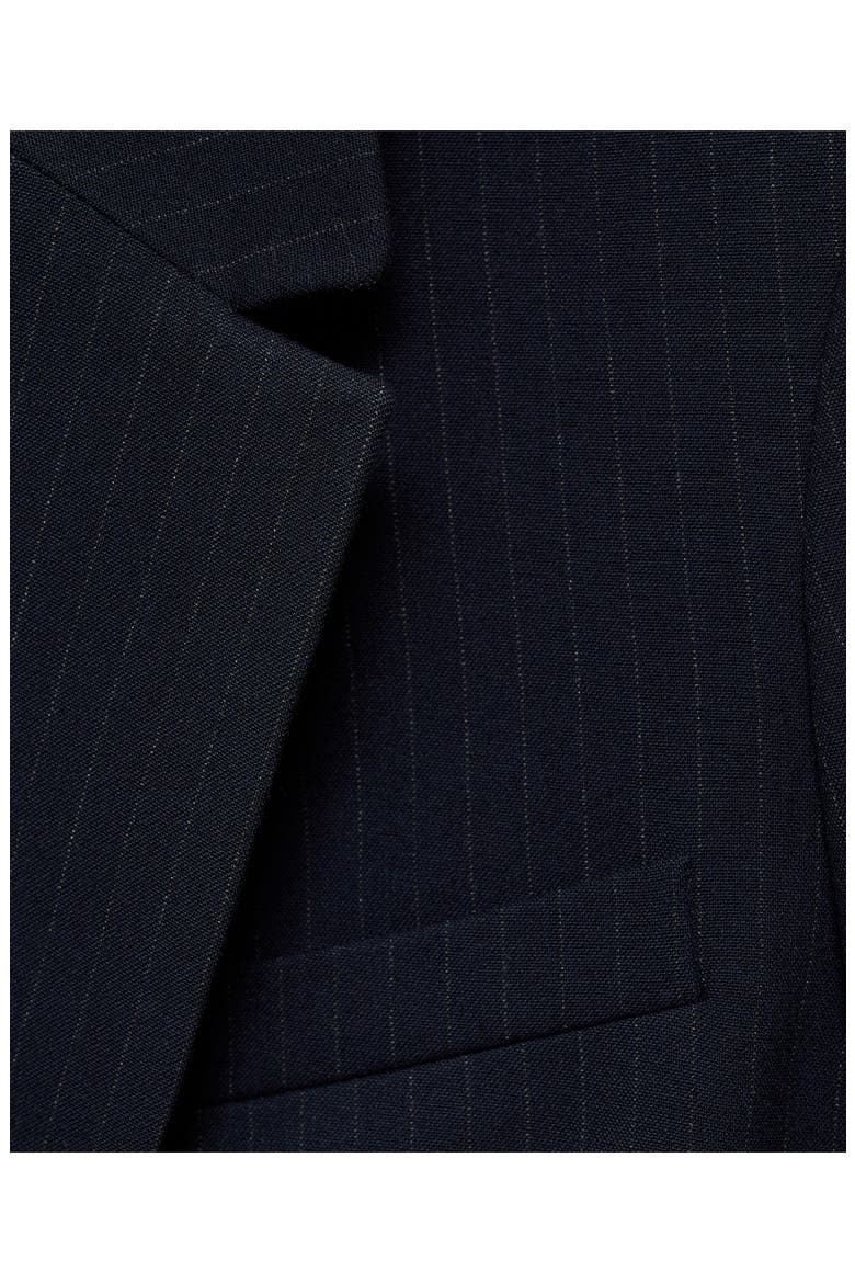 Pinstripe Suit Blazer, Alternate, color, DARK NAVY