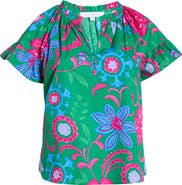 SUGARLIPS Cabina Floral Macy Ruffle Top