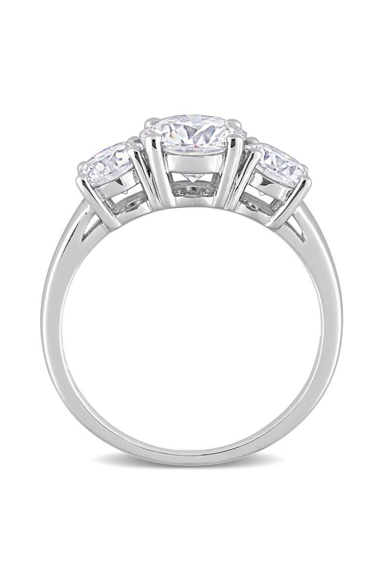 Julianna B. 2-1/4CT DEW Moissanite 3-Stone Ring, Alternate, color, Sterling Silver