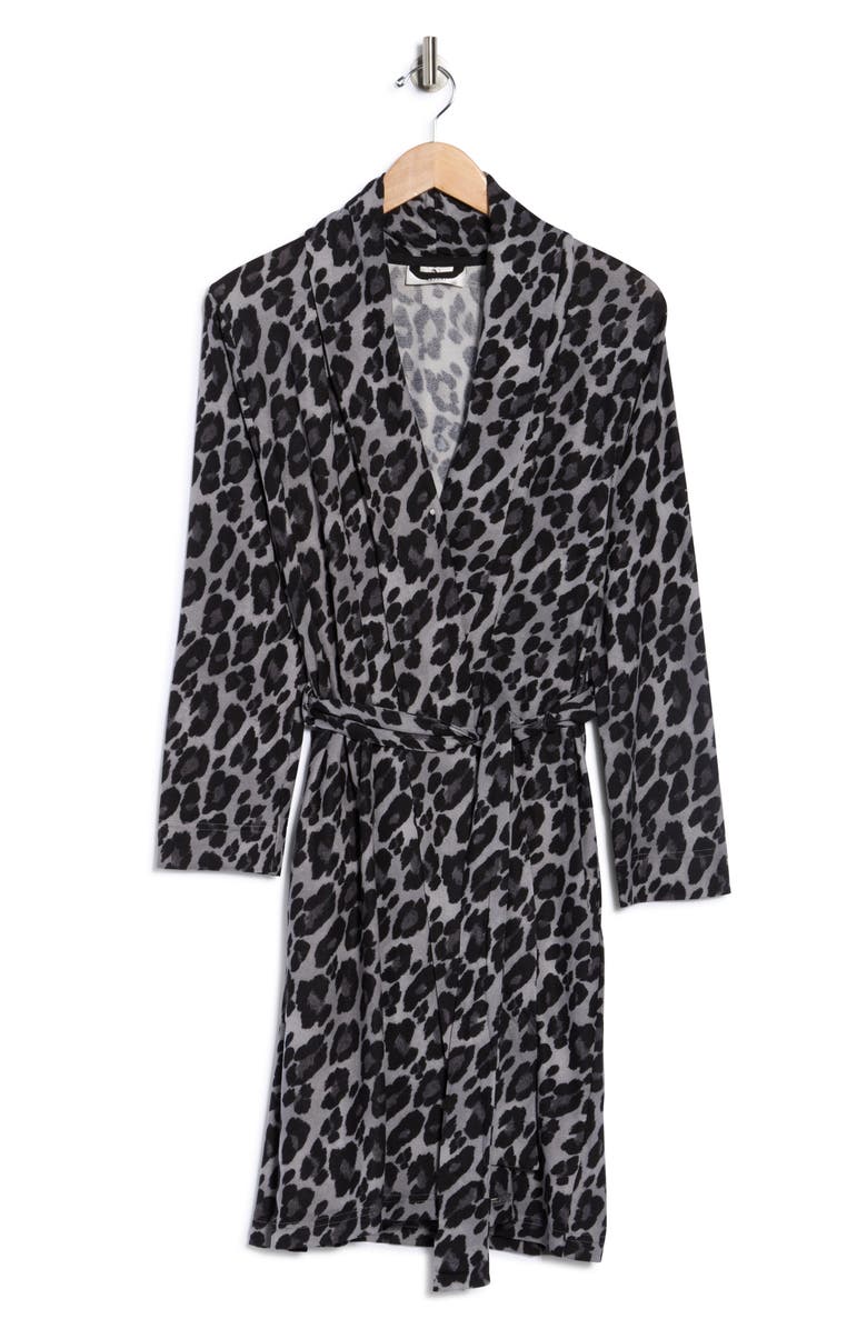 Natori Ombre Leopard Robe, Alternate, color, Cbk