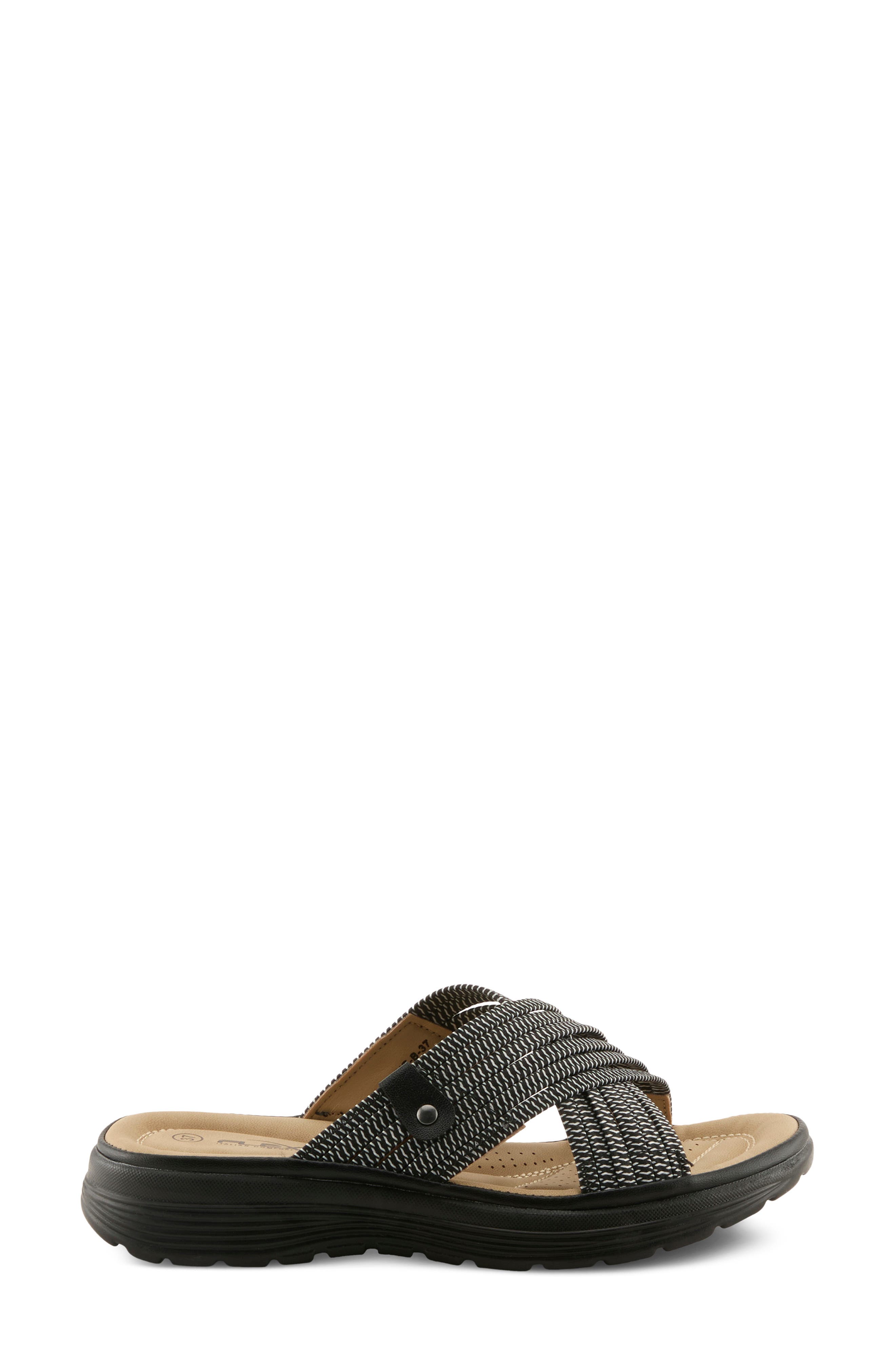 Flexus by Spring Step Gaspie Sandal, Alternate, color, Black