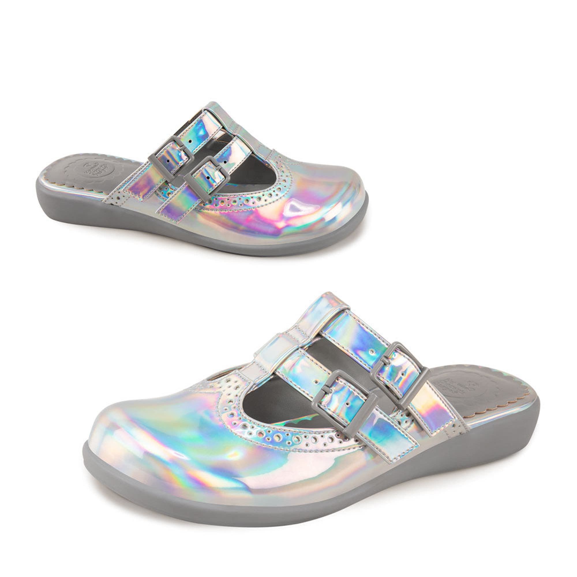 Chrome Crush Women's Mary Jane Clogs, Alternate, color, Chrome Crush