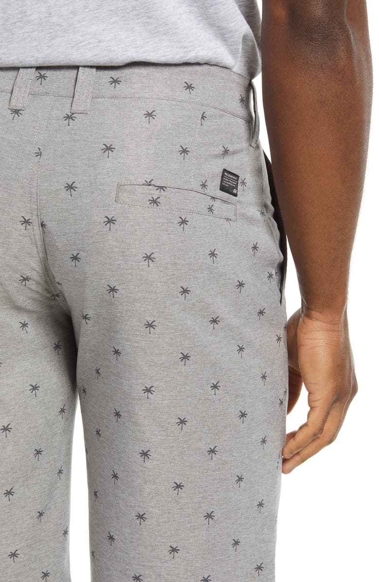 TravisMathew Cue It Up Performance Shorts, Alternate, color, Heather Shade/Gray Pinstripe