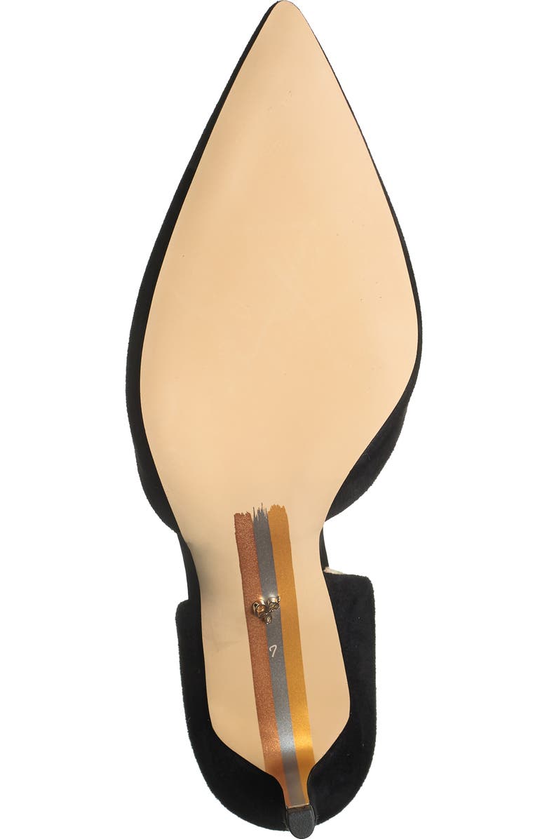 Sam Edelman Jaina Suede d'Orsay Pump, Alternate, color, Black Suede-25