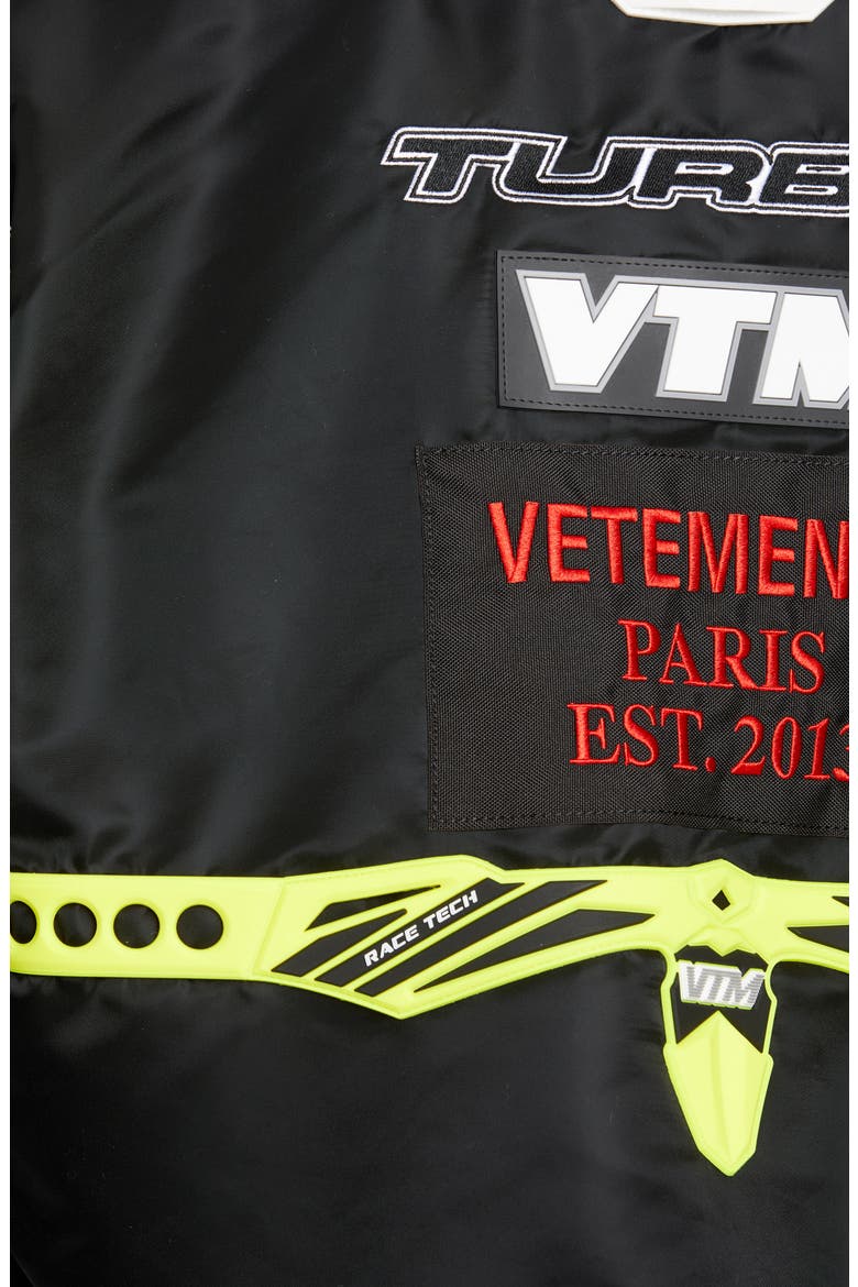 Motorcycle Bomber Jacket, Alternate, color, BLACK