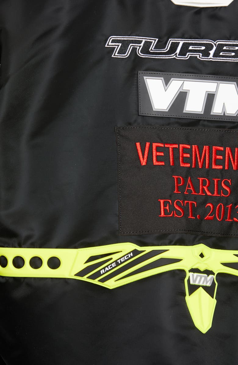 VETEMENTS Motorcycle Bomber Jacket, Alternate, color,