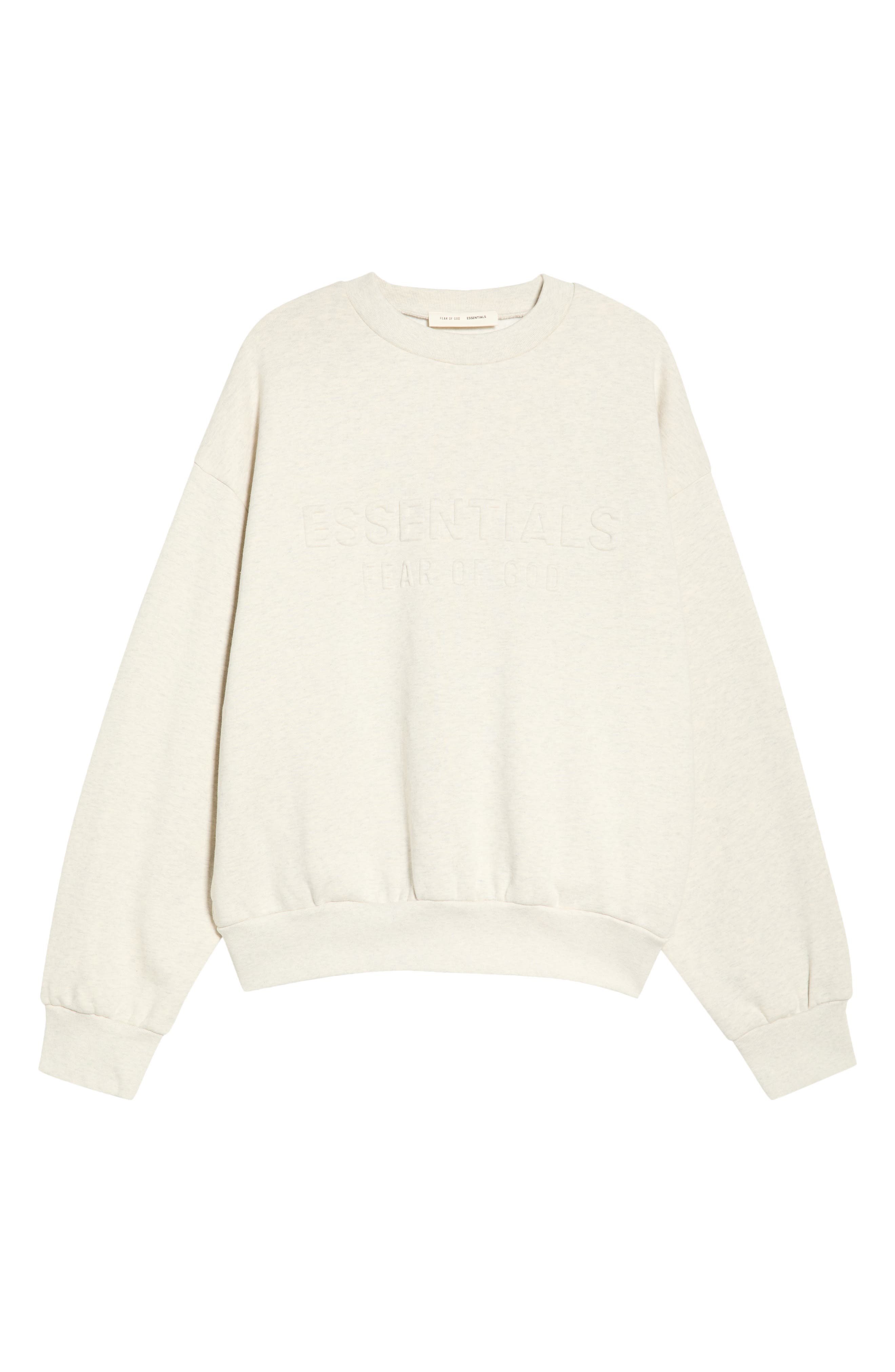 Fear of God Essentials Classic Fit Logo Crewneck Sweatshirt (Men