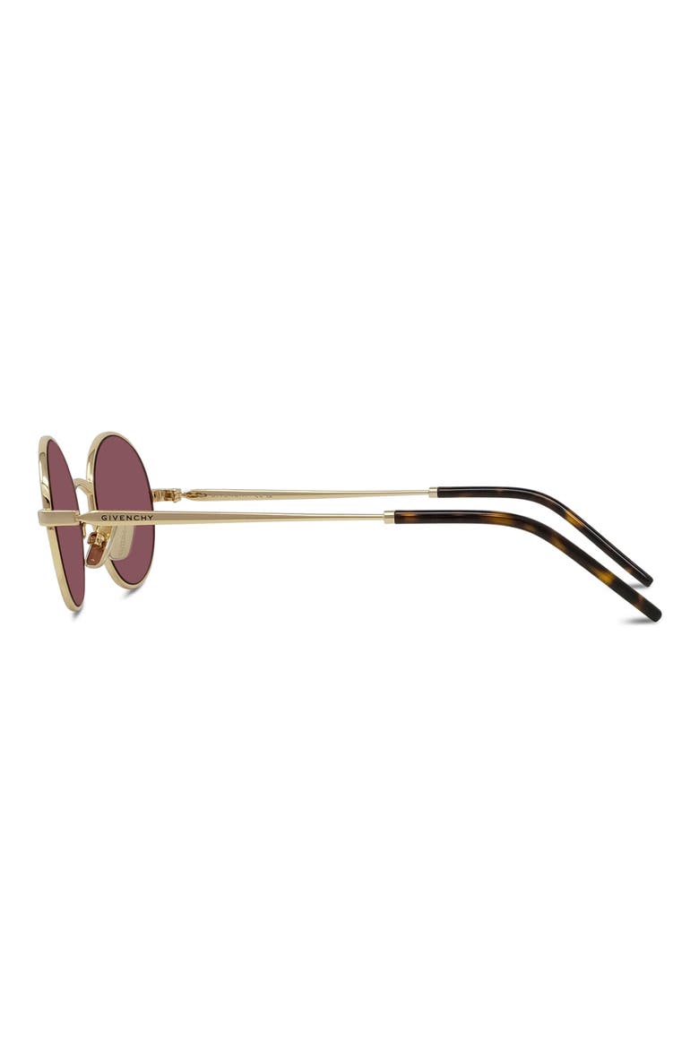 City 51mm Oval Sunglasses, Alternate, color, GOLD / VIOLET