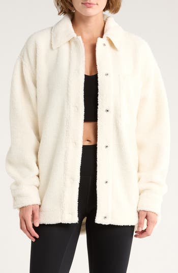 Z by Zella Chalet Bouclé Shirt Jacket | Nordstromrack