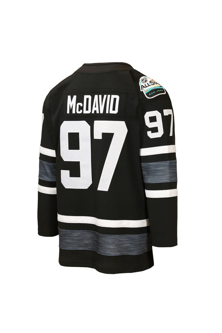 Youth Mitchell & Ness Connor McDavid Black Edmonton Oilers 2019 All-Star Game Power Play Jersey, Alternate, color, Black