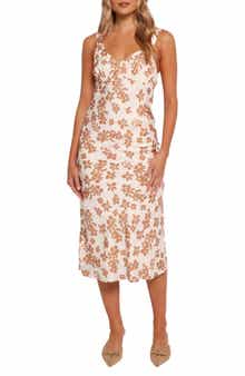 Petal & Pup Franny Floral Print Sleeveless Midi Dress