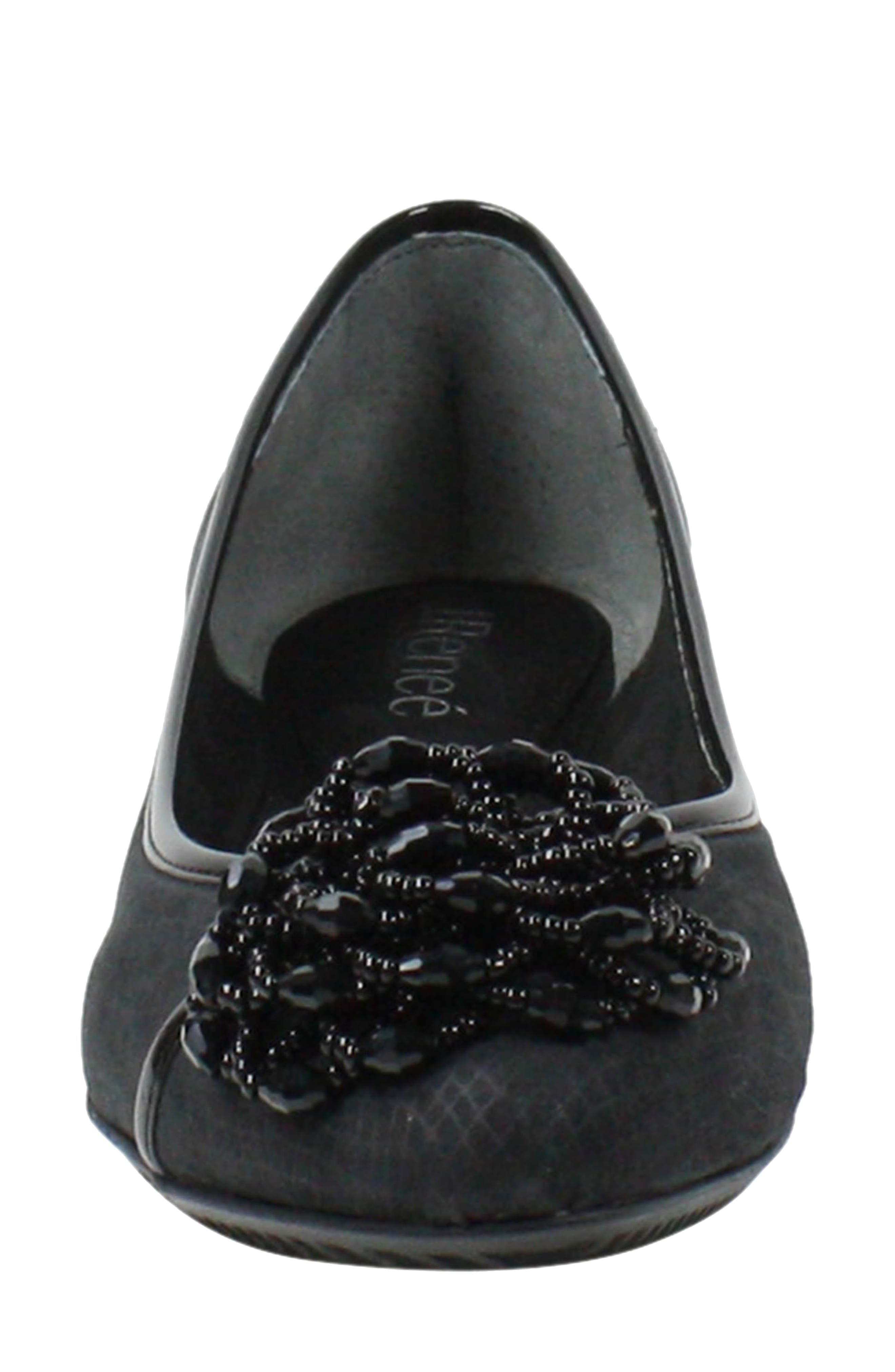 J. Reneé Mallantha Beaded Flower Ballet Flat, Alternate, color, 