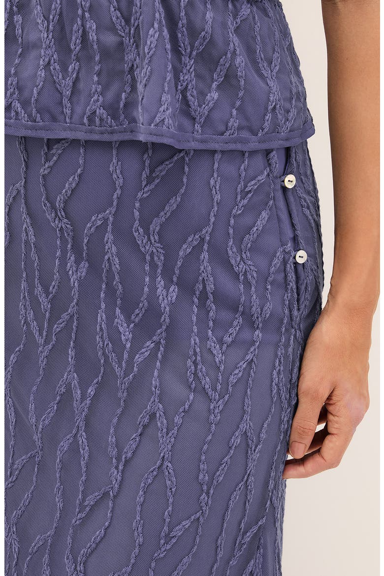 Quinn Embroidered Mesh Skirt, Alternate, color, BLUE
