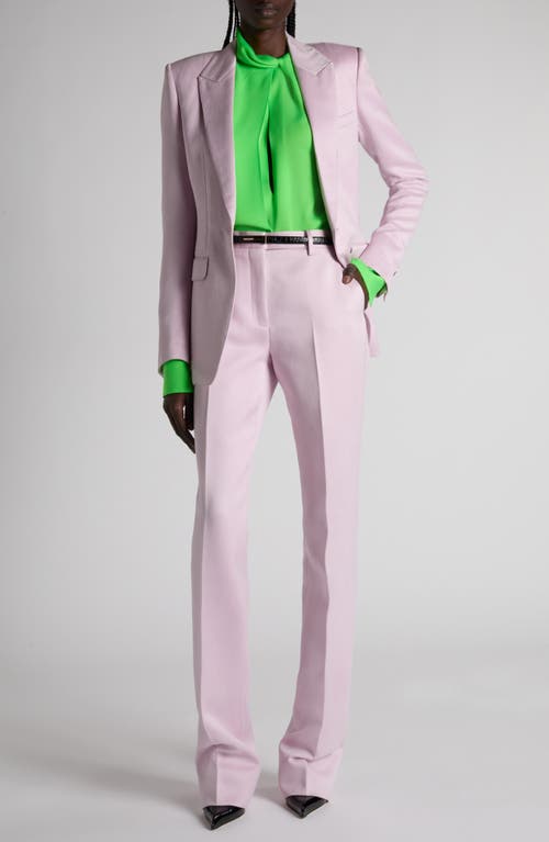 Tom Ford One-button Duchesse Satin Blazer In Pink