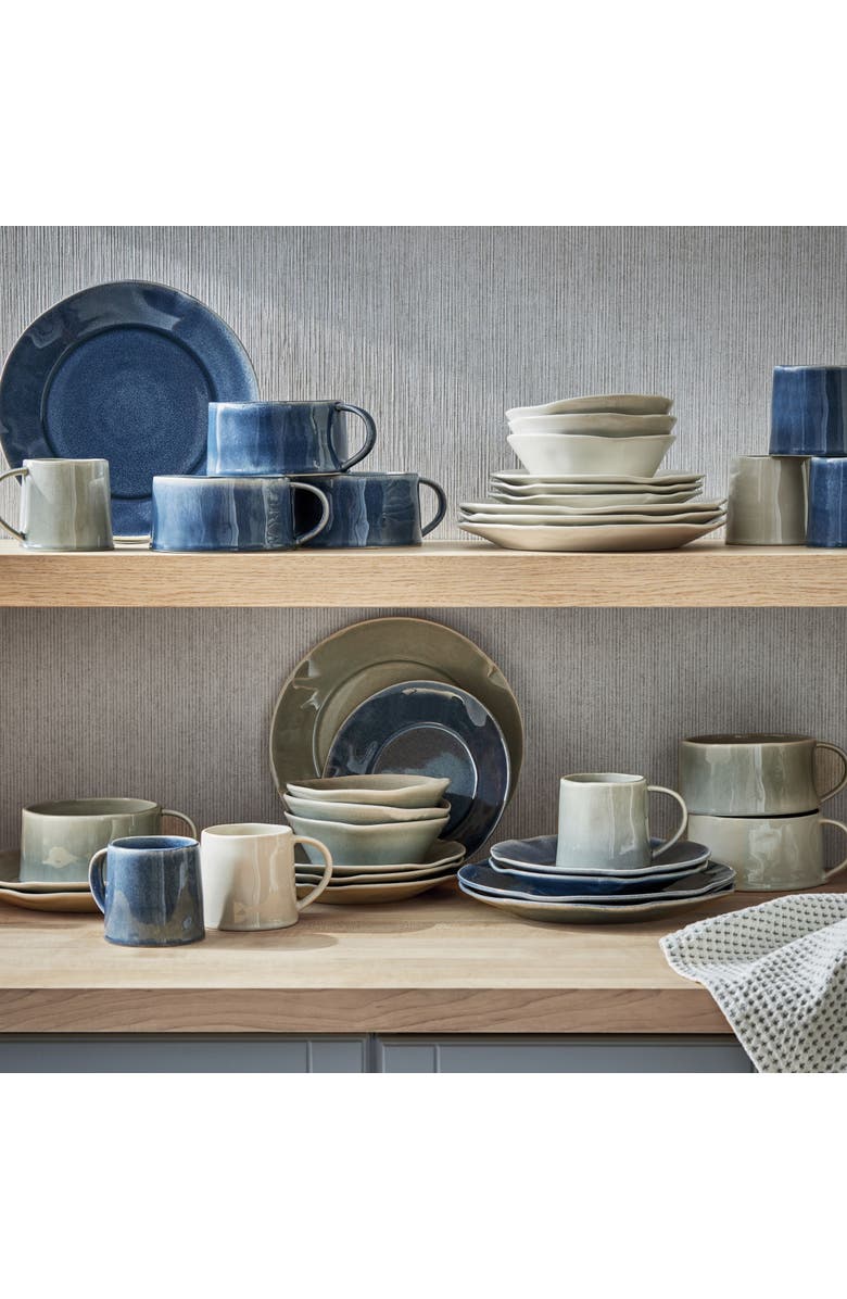 tag Hudson Bowl Dark Blue Dark Blue Stoneware Everyday, Alternate, color, Blue