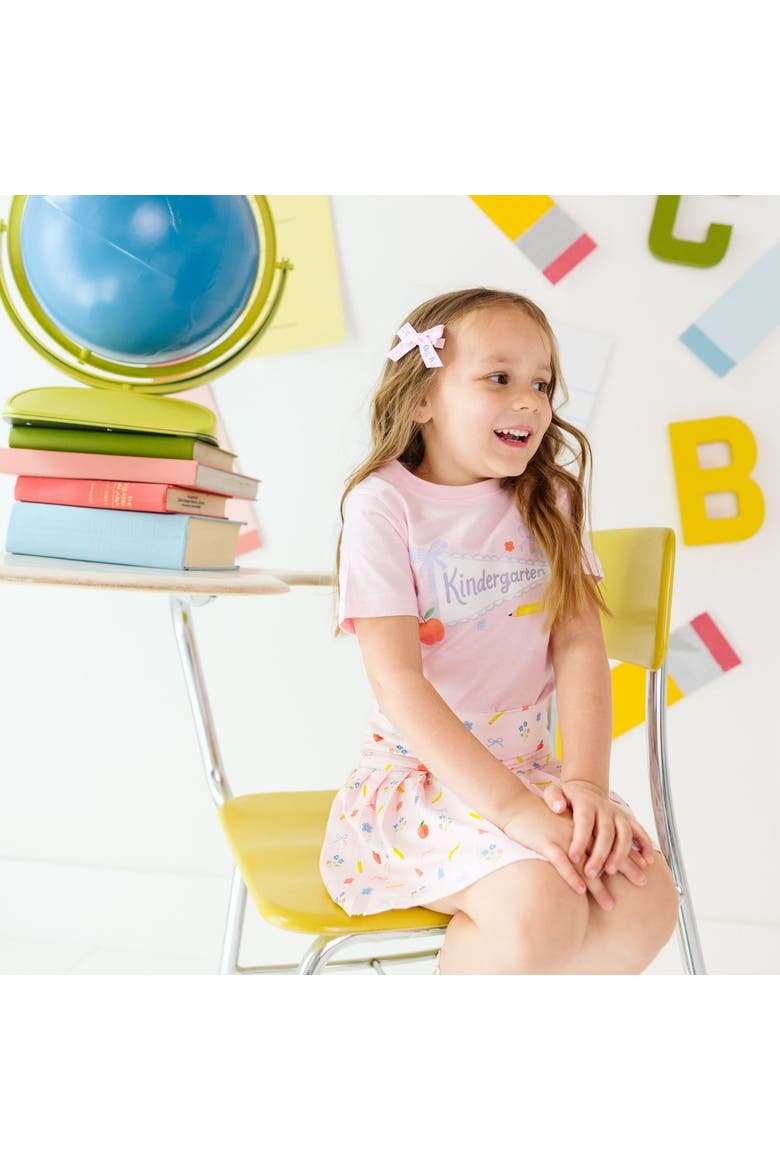 Kindergarten Pennant Short Sleeve T-Shirt, Alternate, color, Ballet Pink
