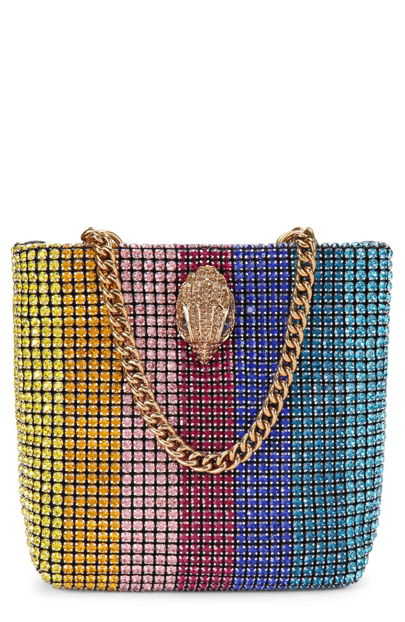 Kurt Geiger London Mini Party Embellished Tote, Main, color, 