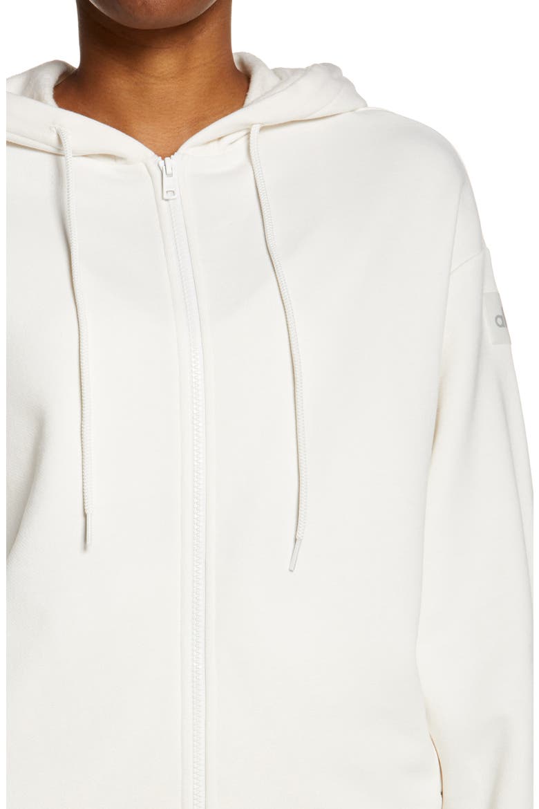 Hype Full Zip Hoodie, Alternate, color, IVORY