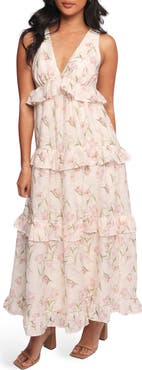 Petal & Pup Willis Floral Ruffle Maxi Dress