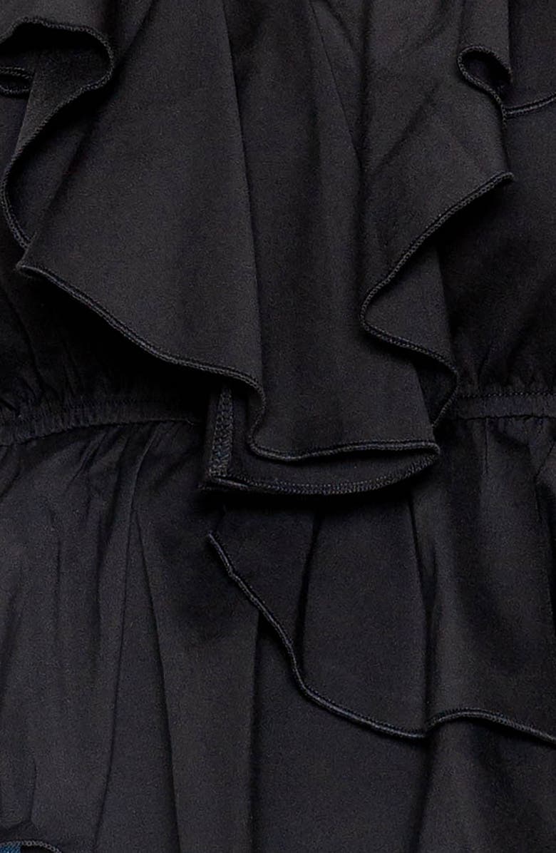 BUXOM COUTURE Ruffle Long Sleeve Peplum Blouse, Alternate, color, 