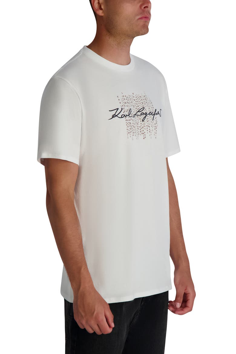 Printed Signature Graphic T-Shirt, Alternate, color, WHITE