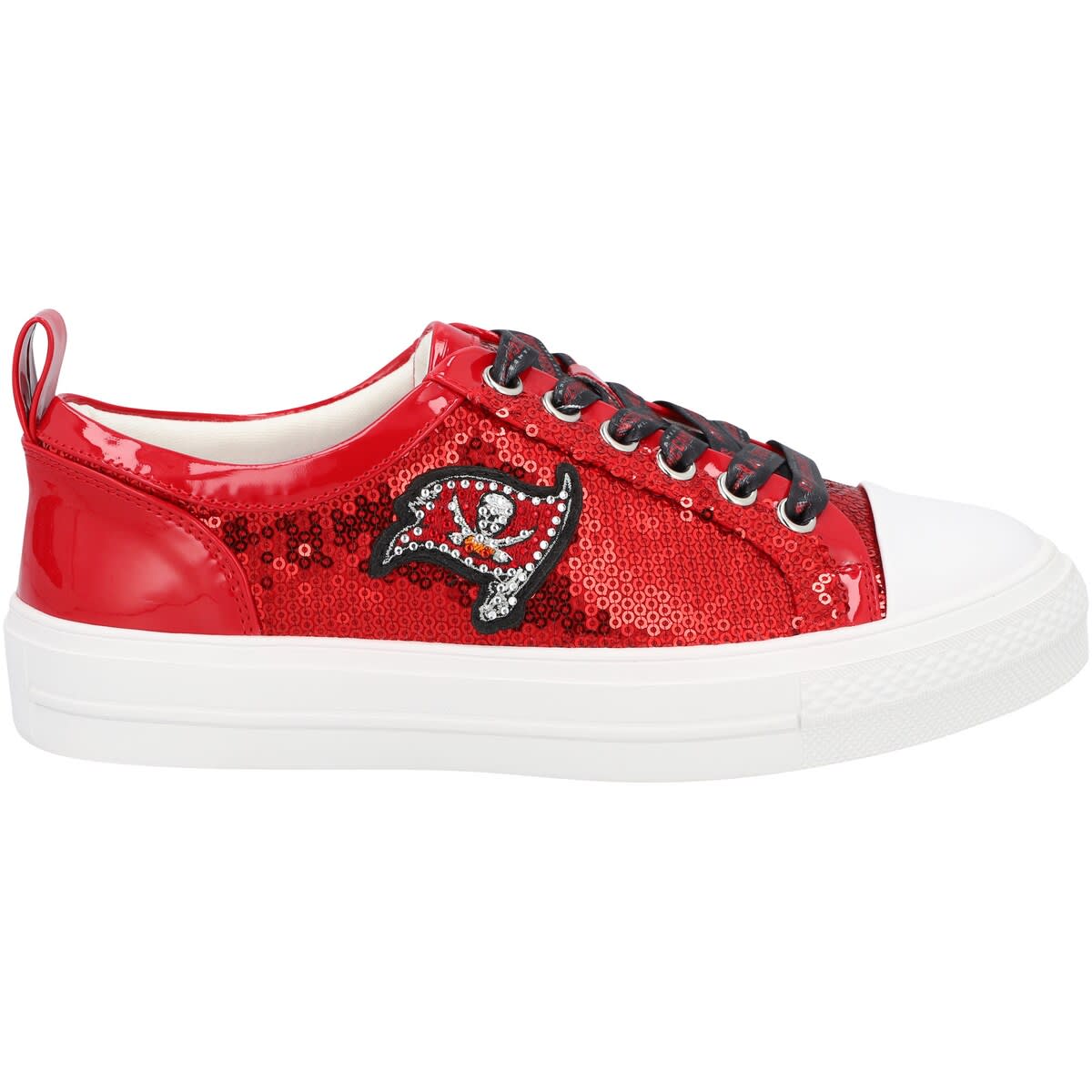 CUCE Women's Cuce Red Tampa Bay Buccaneers Team Sequin Sneakers, Alternate, color, 