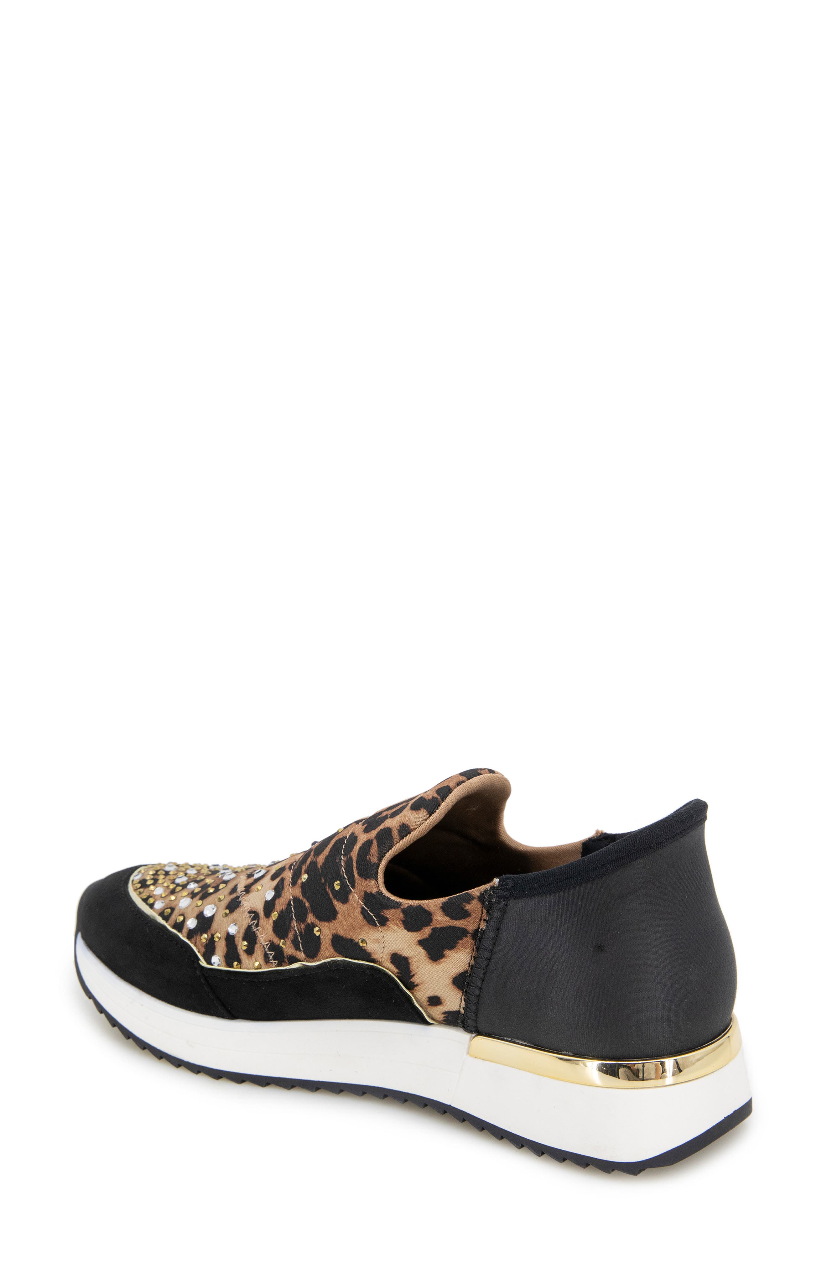 Reaction Kenneth Cole Cameron Rhinestone Sneaker, Alternate, color, Leopard Neoprene